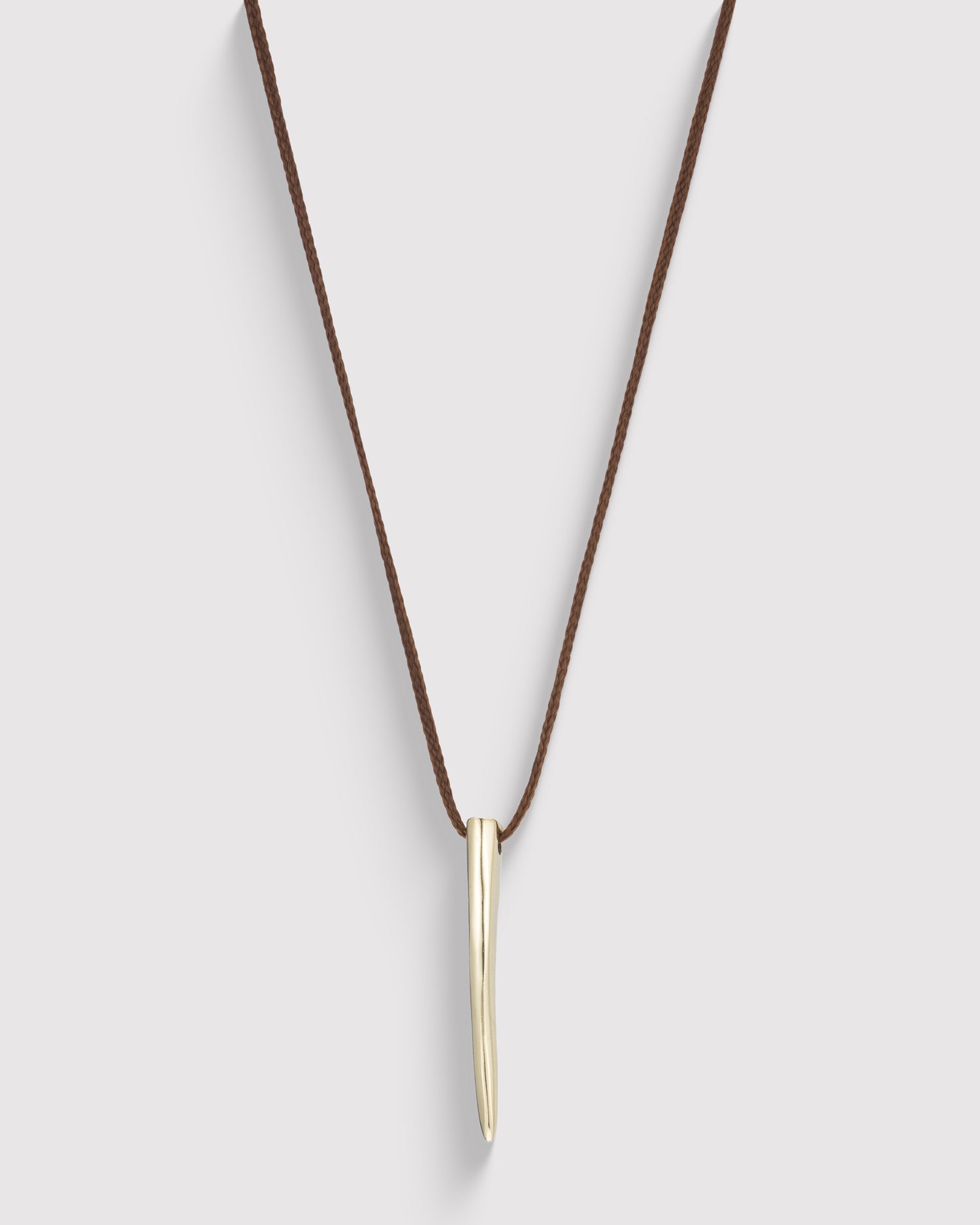 Long Horn Necklace on Cord