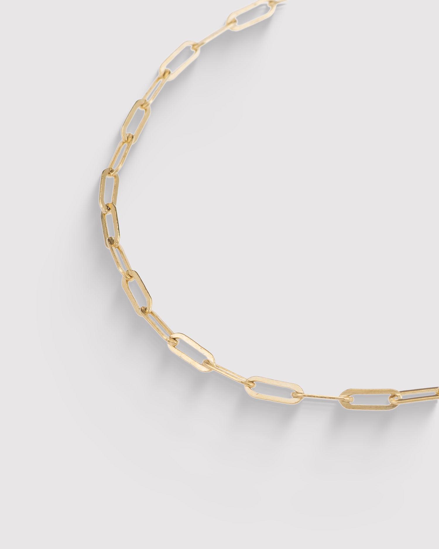 Micro Rectangle Chain Anklet - 14K Gold Filled