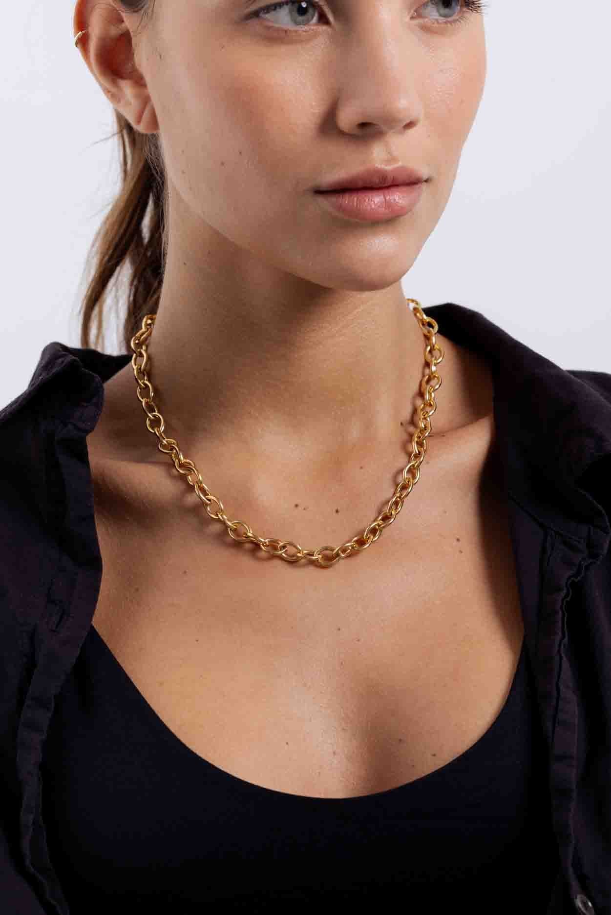 Chunky Chain Choker - 14K Gold Filled