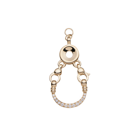 primary image of Diamond Horseshoe Locket - Gold