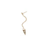 Diamond Spike Drop Earrings - Gold