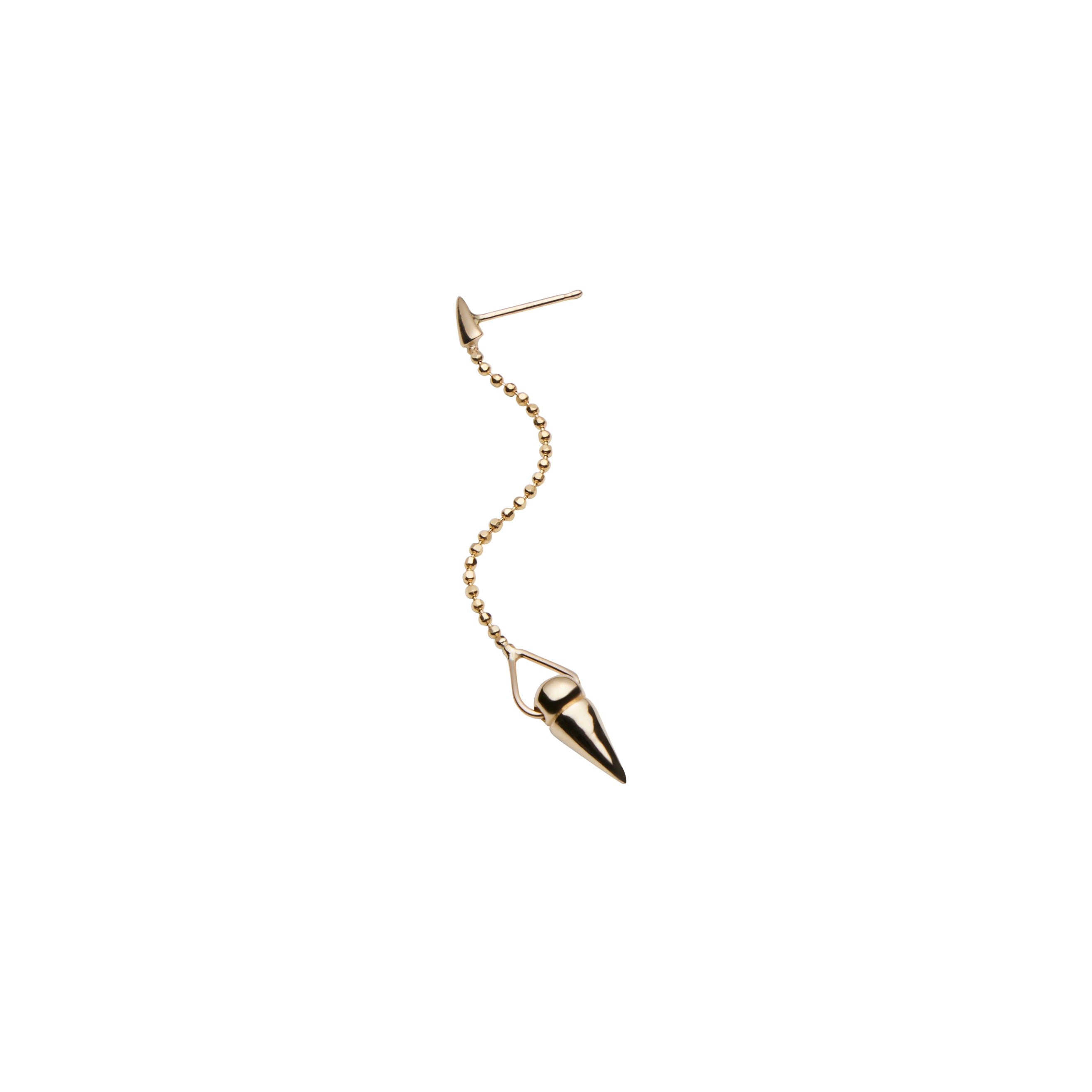 Spike Drop Earrings - Gold