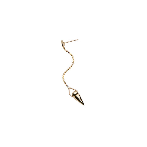 alternate image of Spike Drop Earrings - Gold