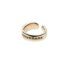 Diamond Raw Cuff Ring - Gold