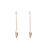Spike Drop Earrings - Gold