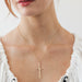 Raw Long Cross - 14K Gold Plated