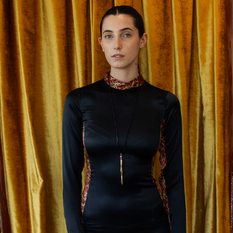 alternate image of Raw Love Knot Pendant - 14K Gold Plated