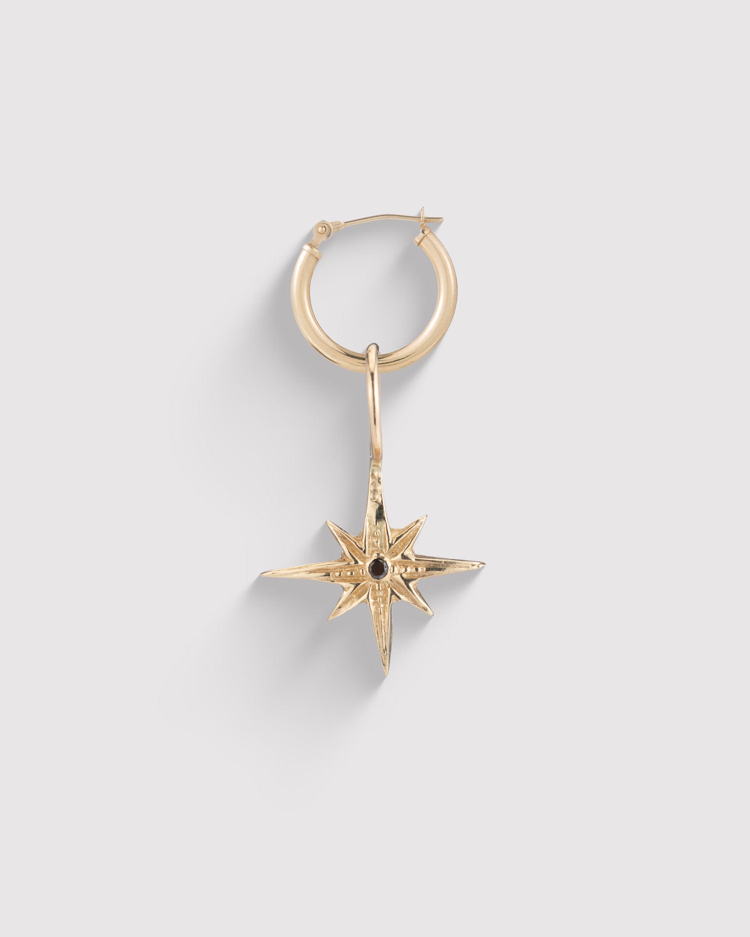 North Star Pendant Earring - Gold