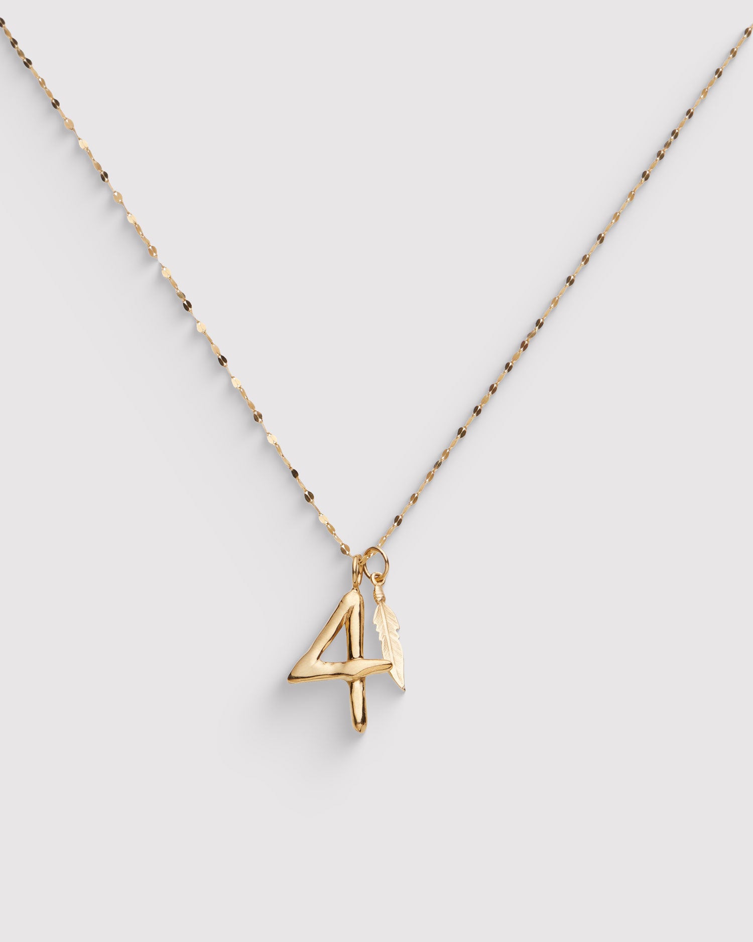 Raw Numeral 4 - Gold