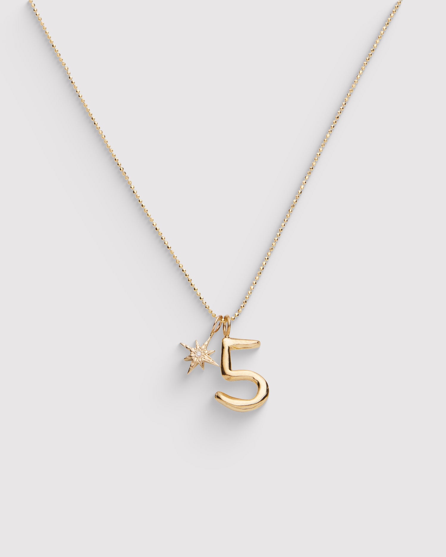 Raw Numeral 5 - Gold