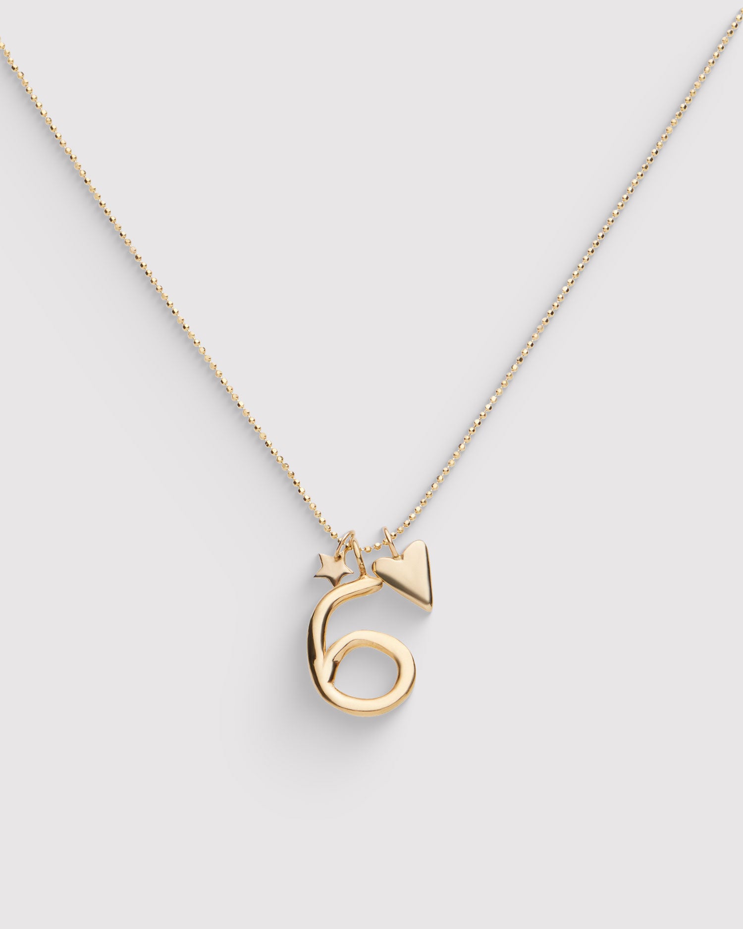 Raw Numeral 6 - Gold
