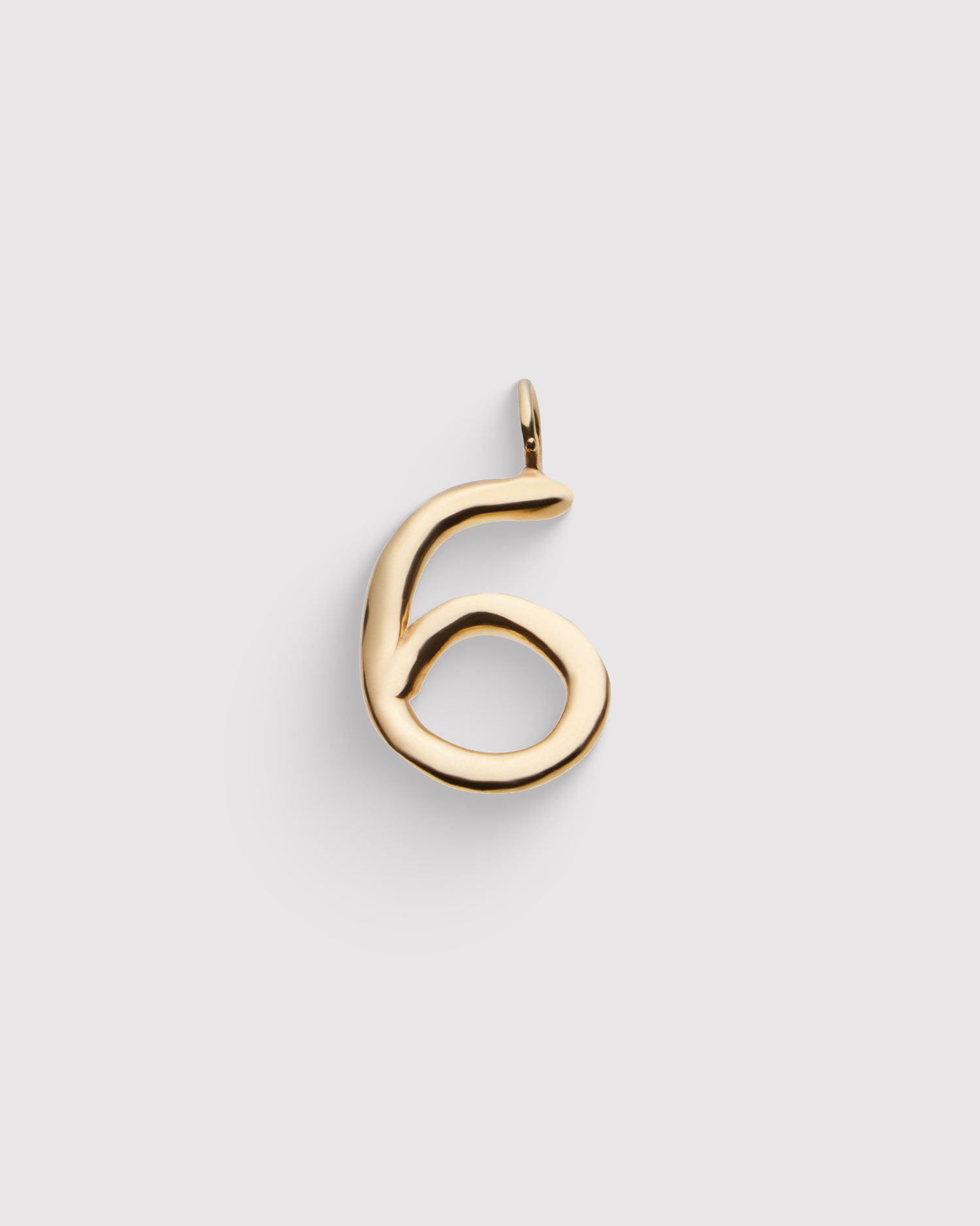 Raw Numeral 6 - Gold