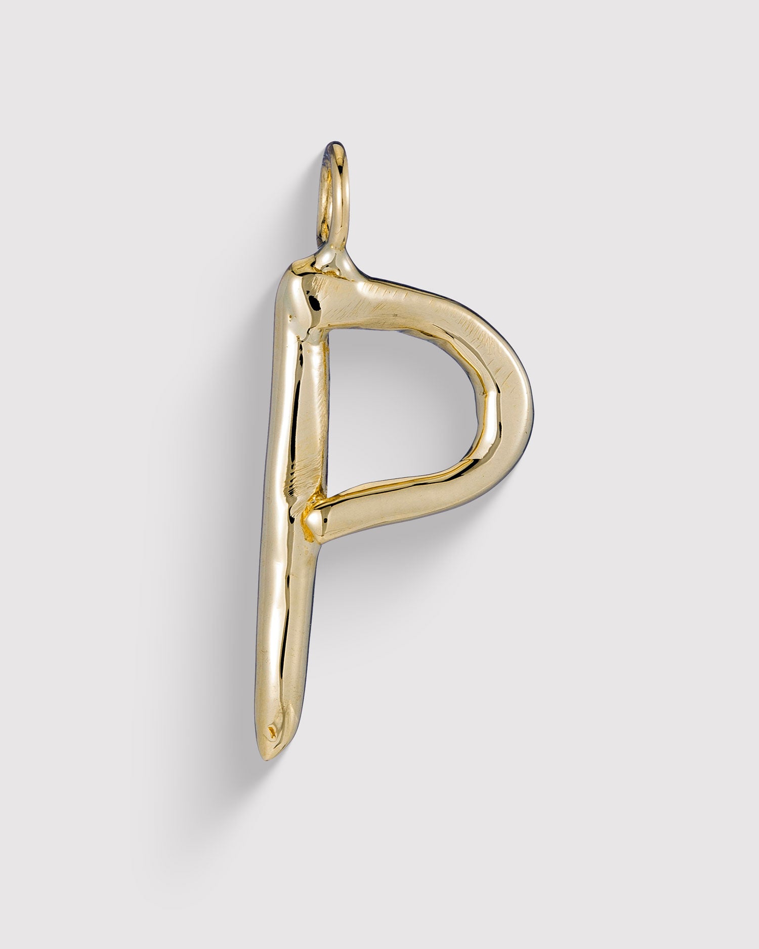 Raw Letter P - Gold