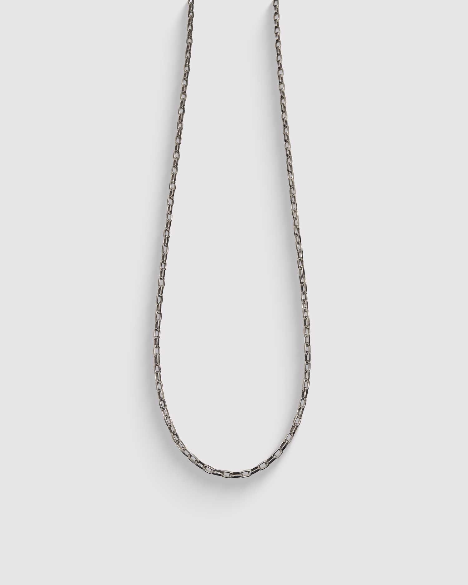 Pampa Long Necklace -Rodium Silver