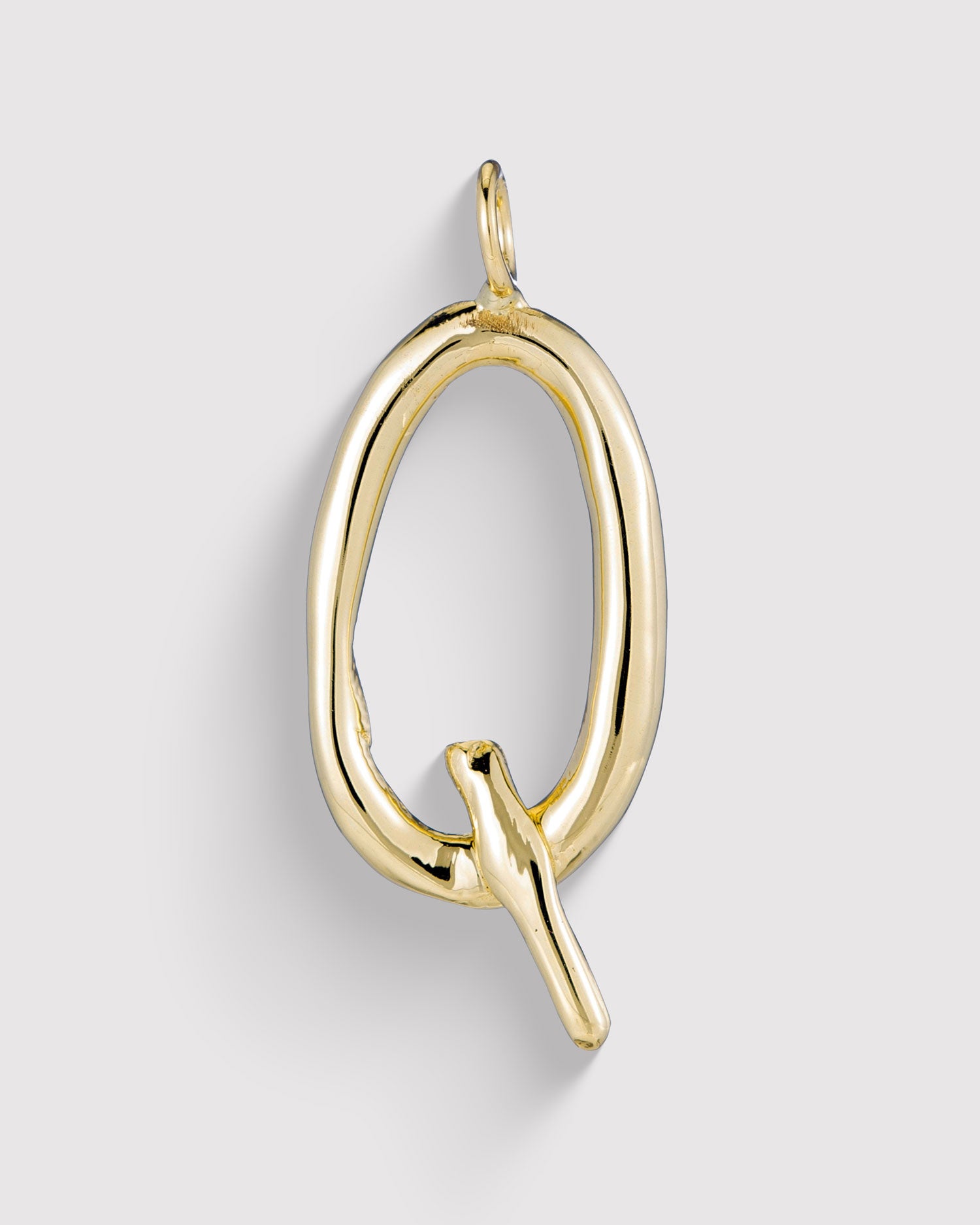 Raw Letter Q - Gold