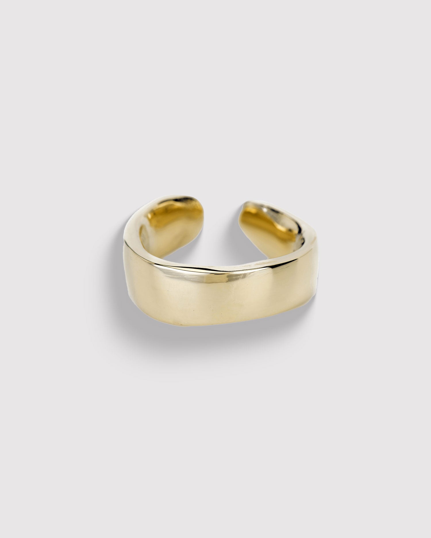 Raw Cuff Ring - 14K Gold Plated