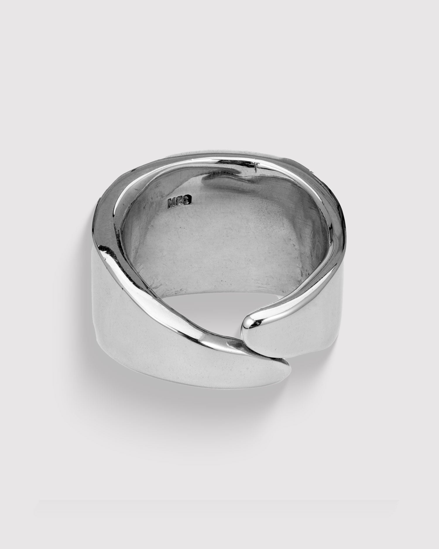 Raw Leaf Ring - Sterling Silver