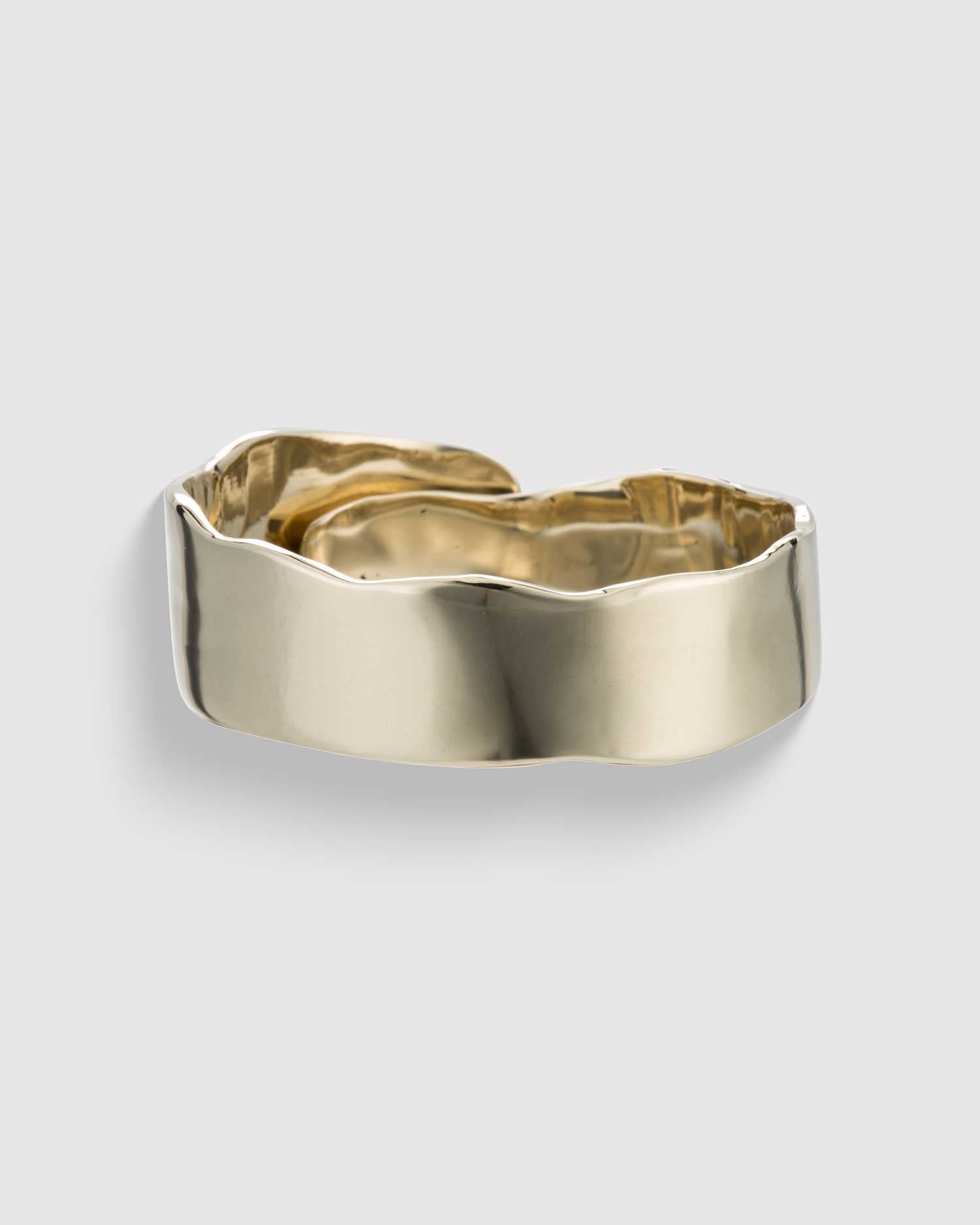Raw Organic Cuff - 14K Gold Plated