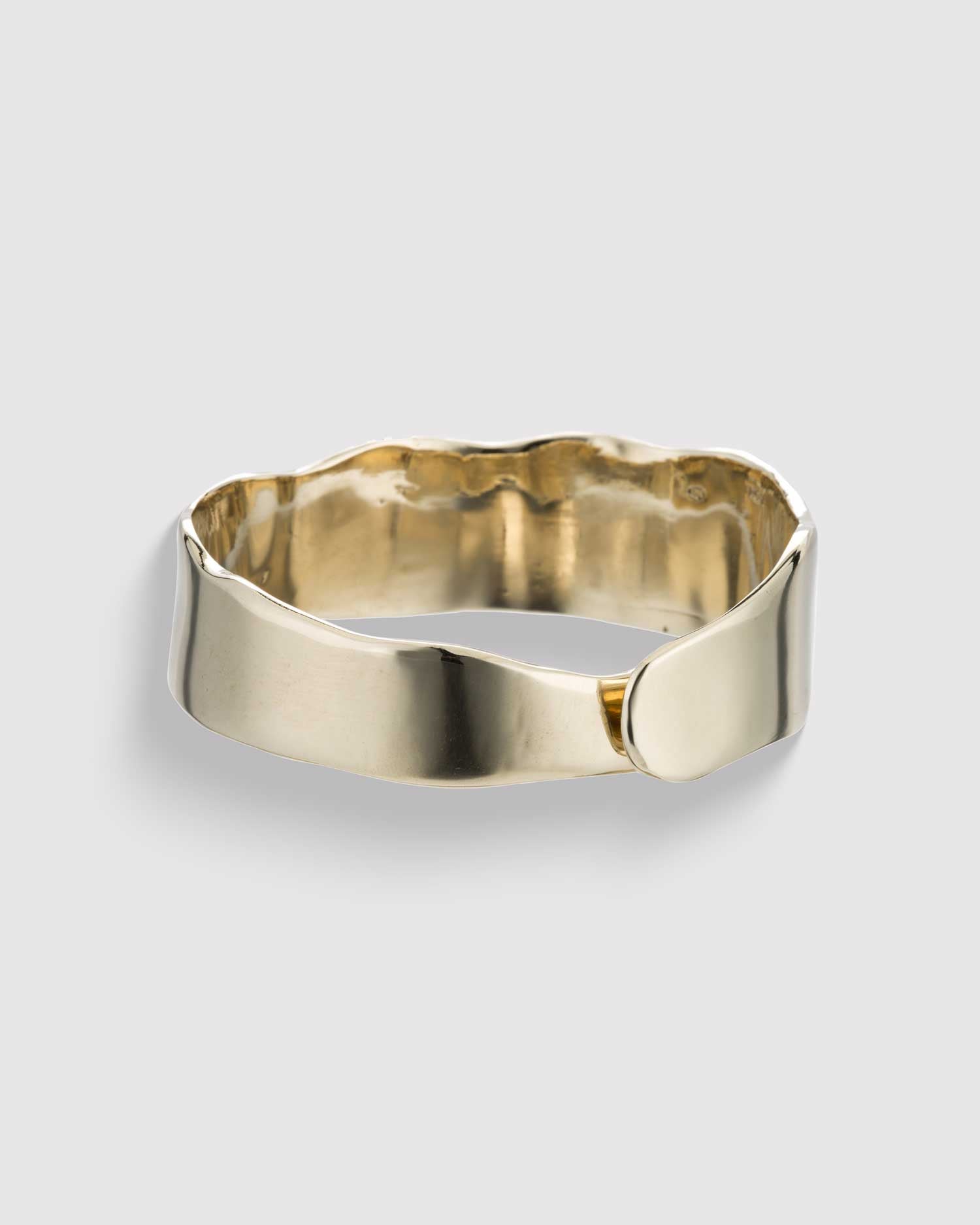 Raw Organic Cuff - 14K Gold Plated