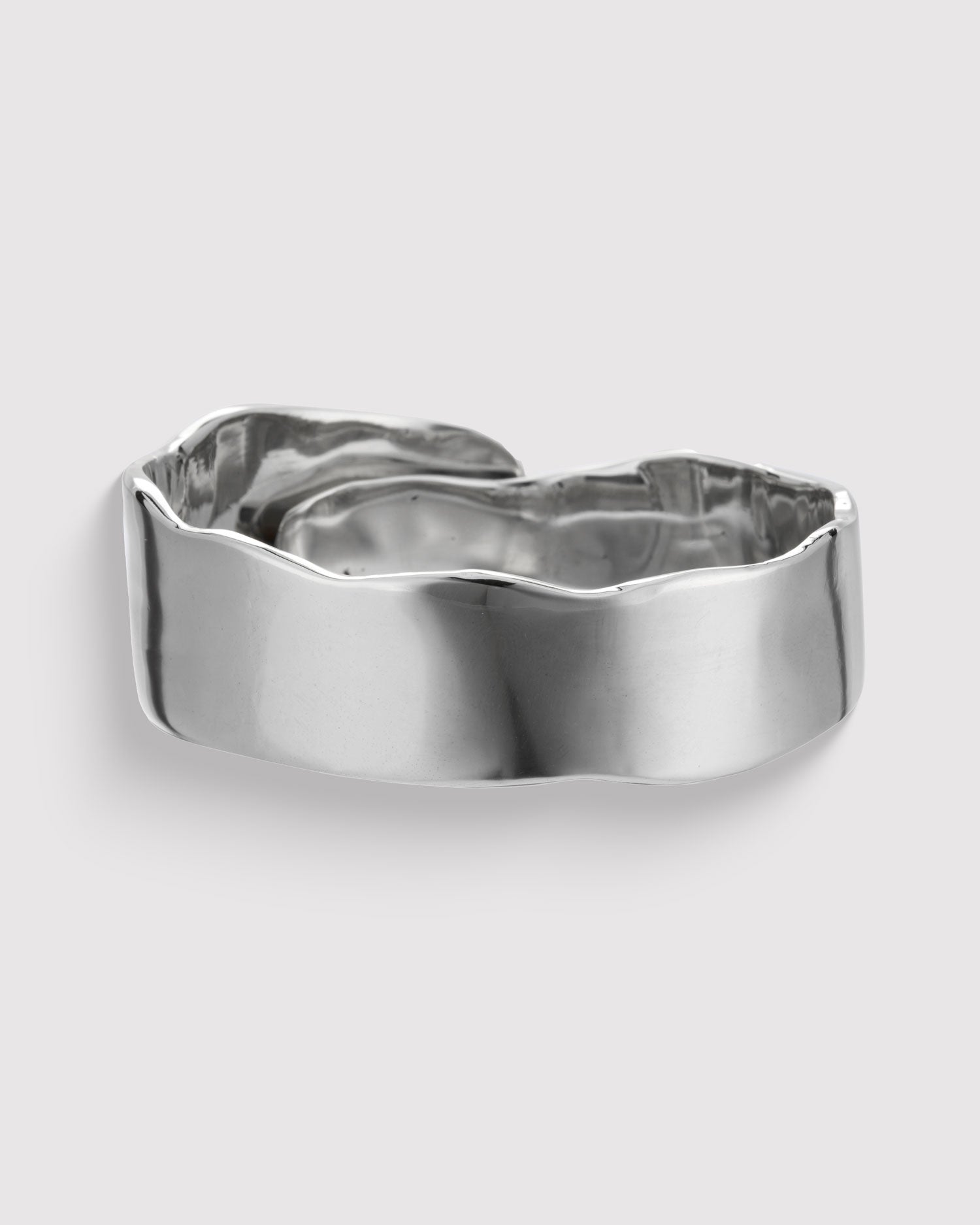 Raw Organic Cuff - Sterling Silver