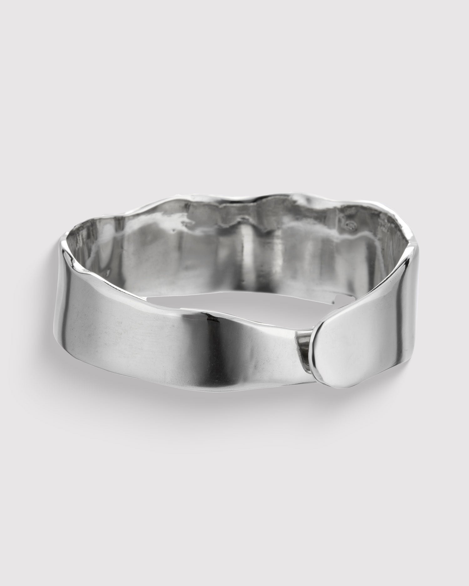 Raw Organic Cuff - Sterling Silver
