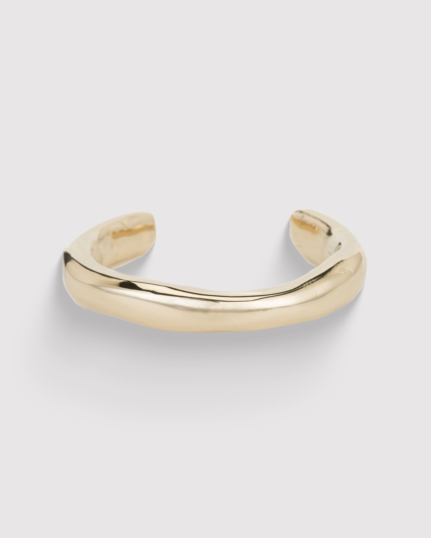 Raw Thick Cuff - 14K Gold Plated