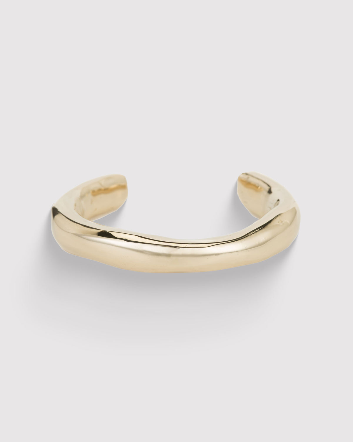 Raw Thick Cuff - 14K Gold Plated