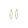 Round Flat Hoop - 14K Gold Filled