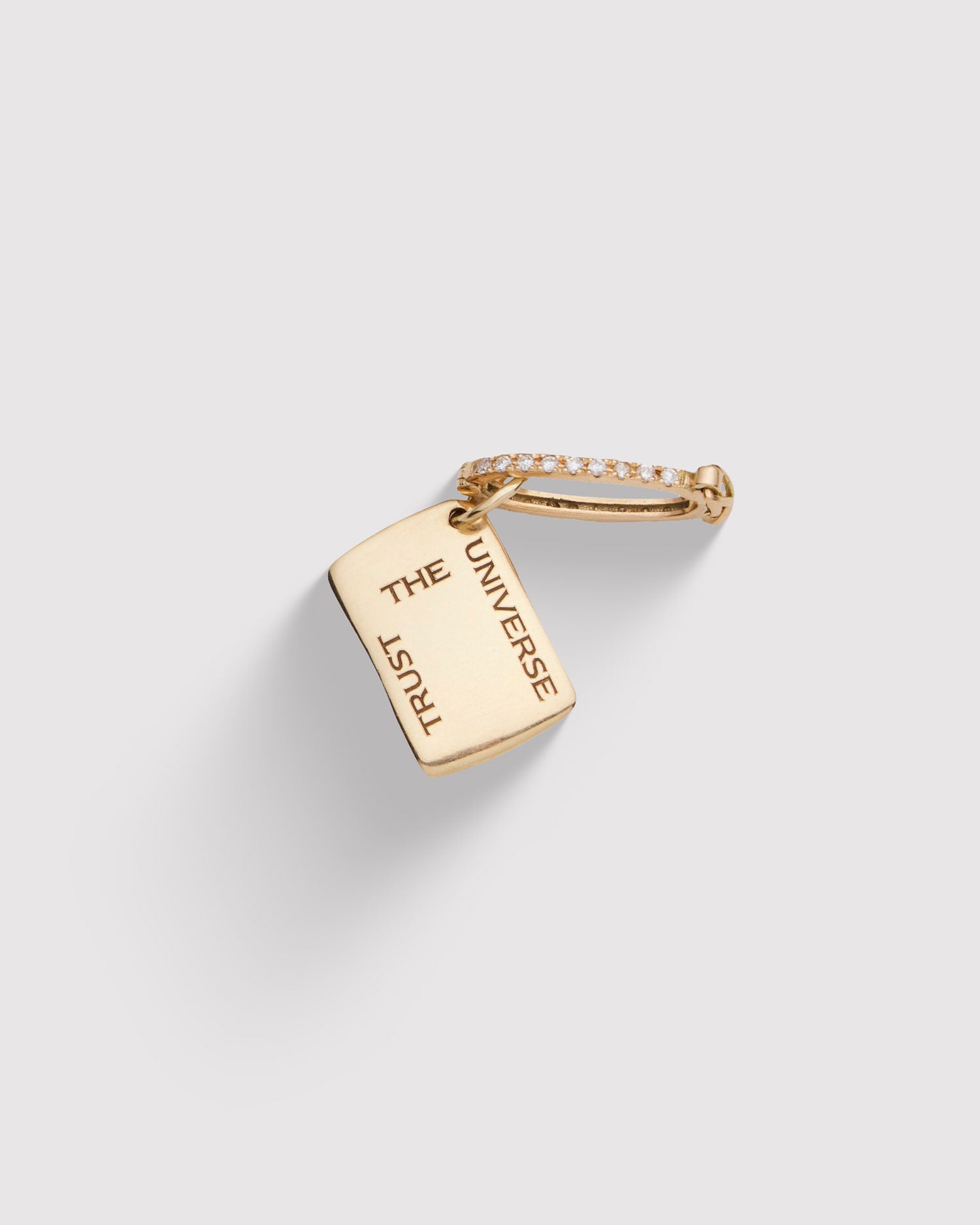 Raw Rectangle Pendant - Gold