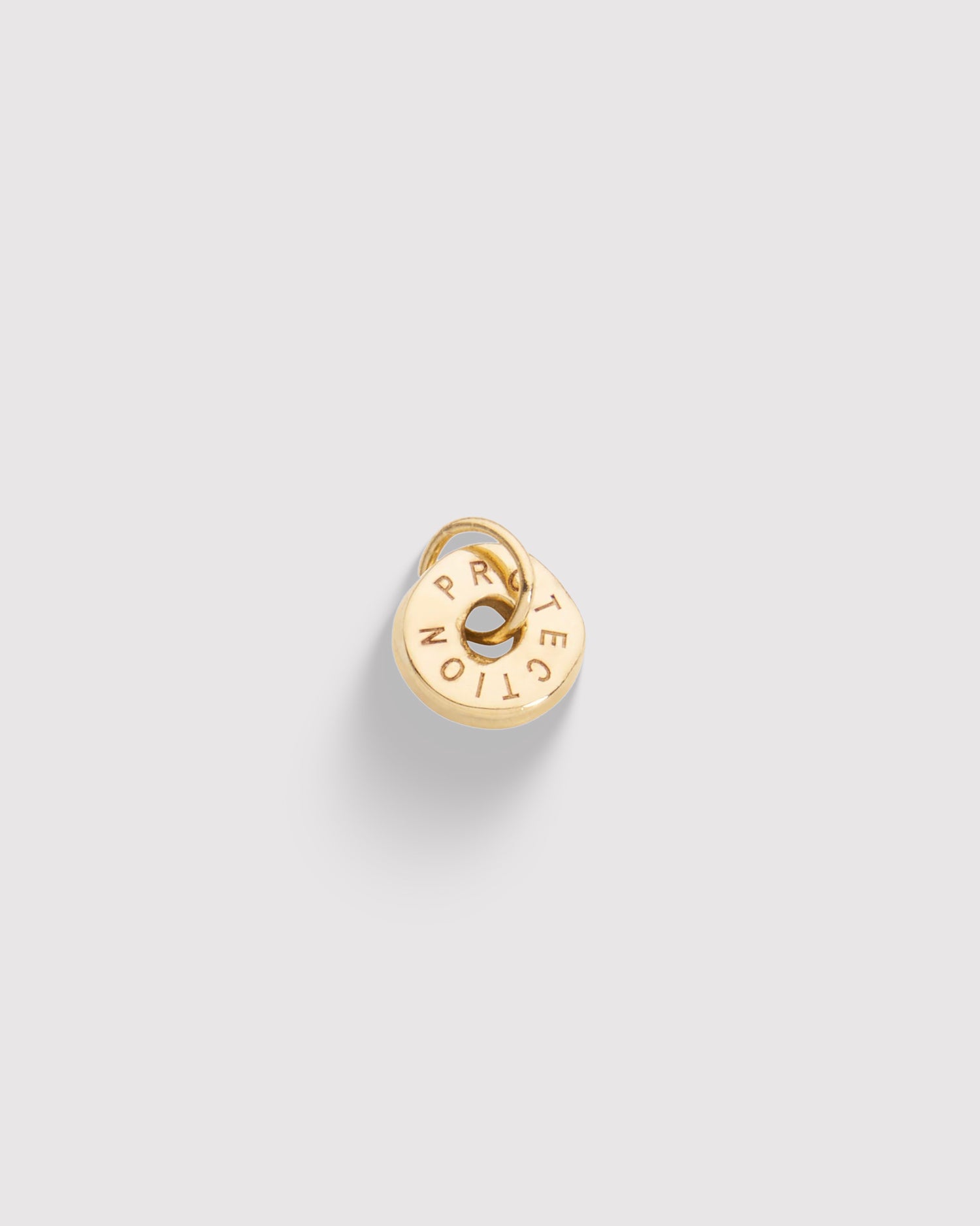 Raw Round Pendant - Gold