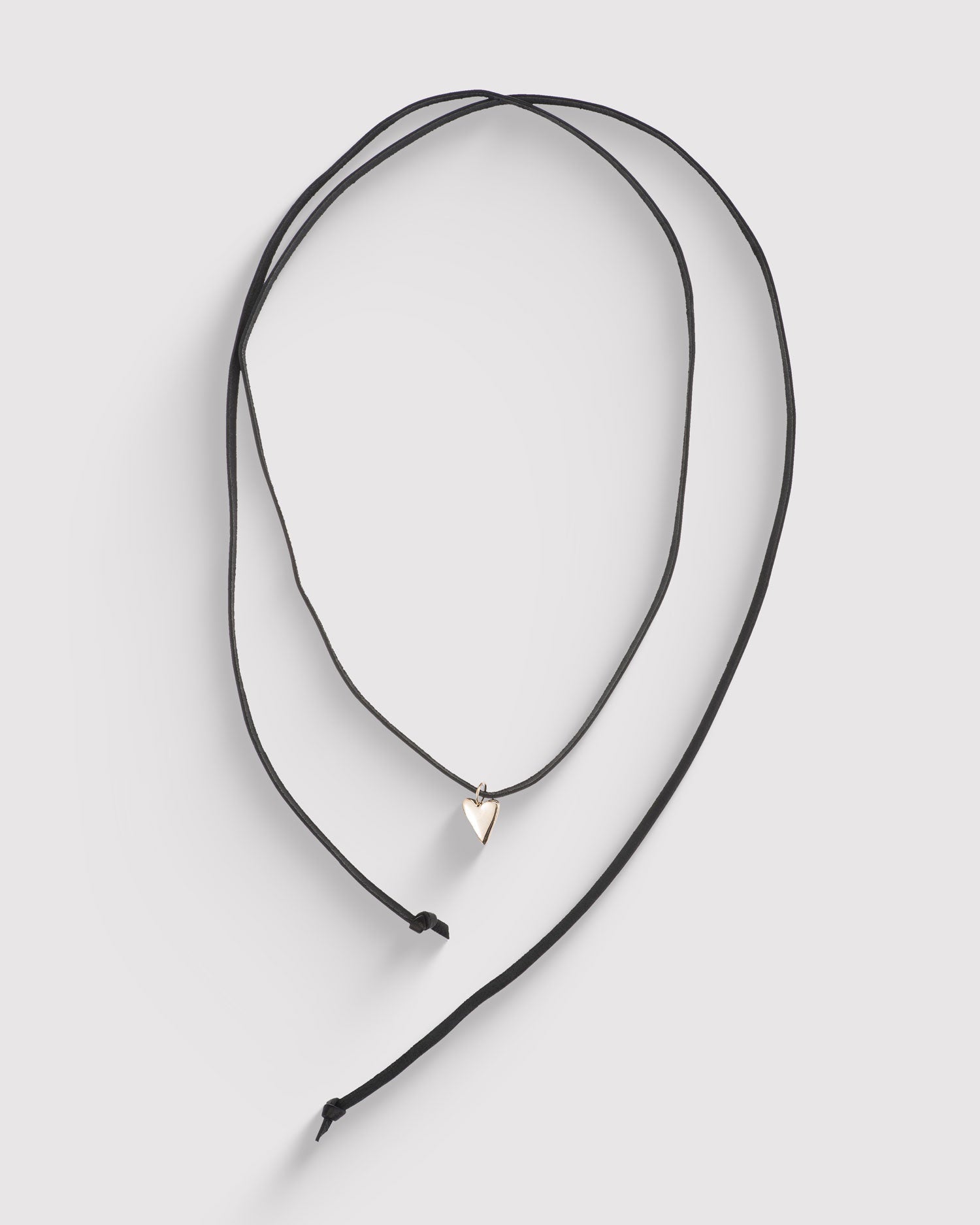 Raw Small Heart Pendant - Gold