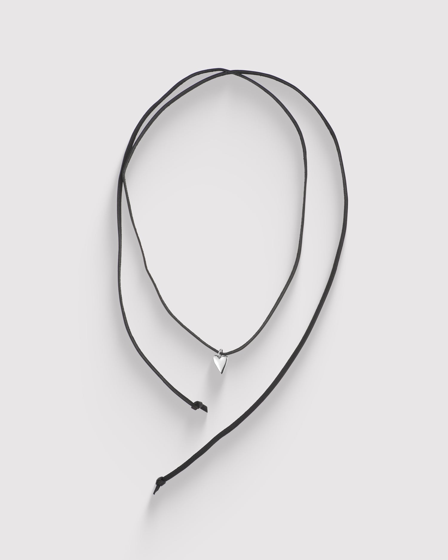 Raw Small Heart Pendant - Sterling Silver