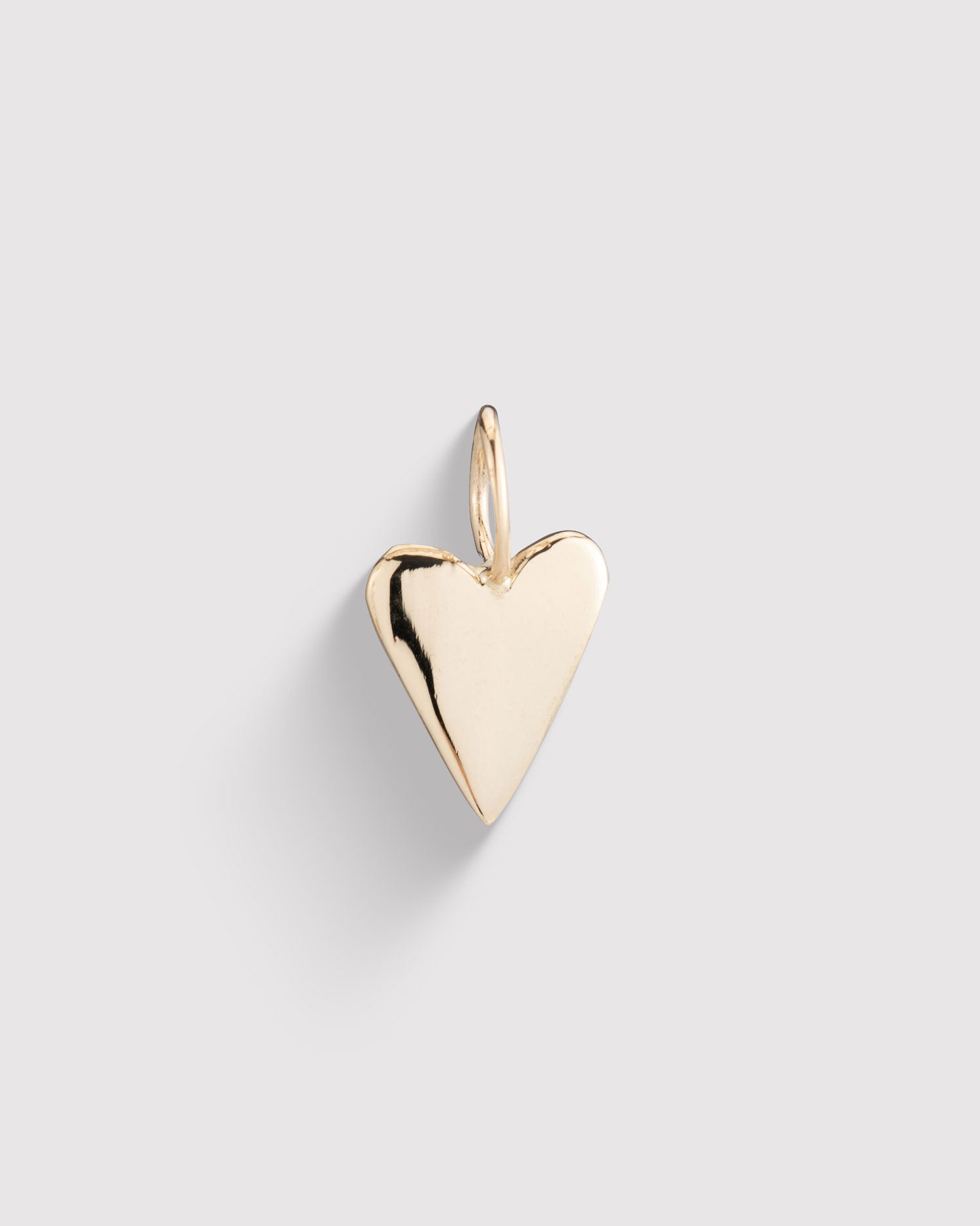Raw Small Heart Pendant - Gold