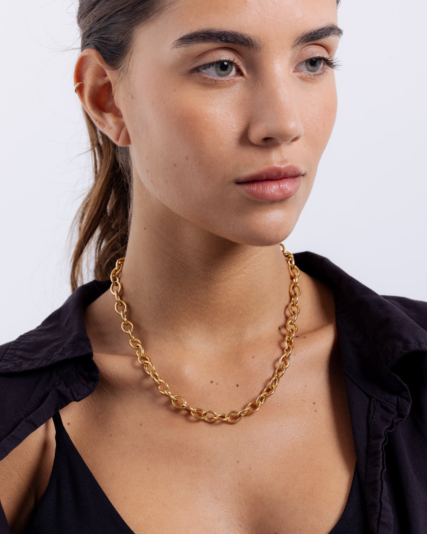 Chunky Chain Choker - 14K Gold Filled