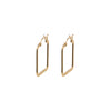 Square Flat Hoop - 14K Gold Filled