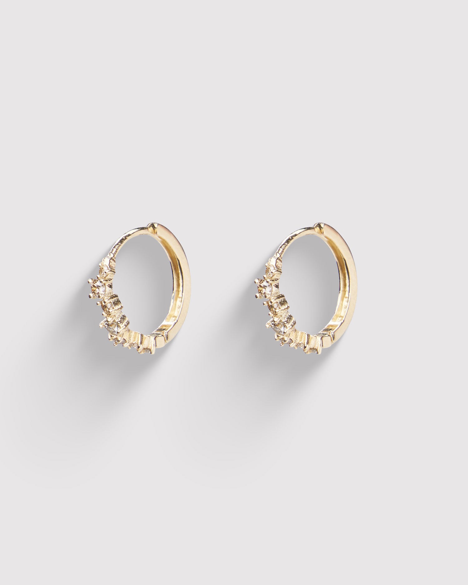 Stardust Hoop Earrings - Gold