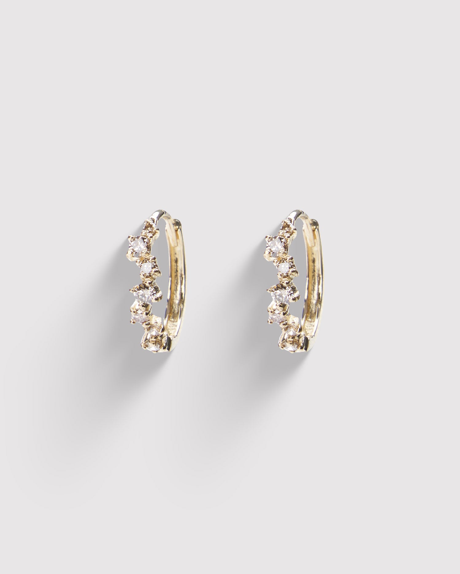 Stardust Hoop Earrings - Gold