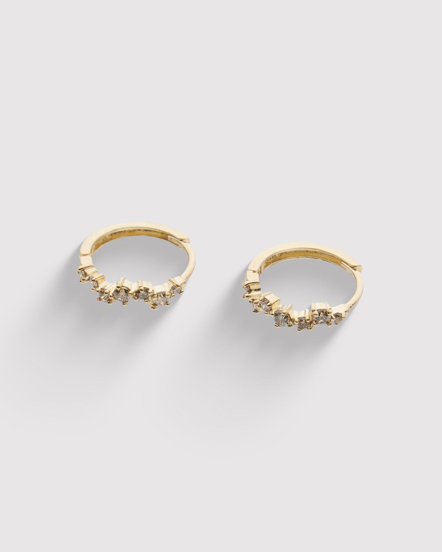 Stardust Hoop Earrings - Gold