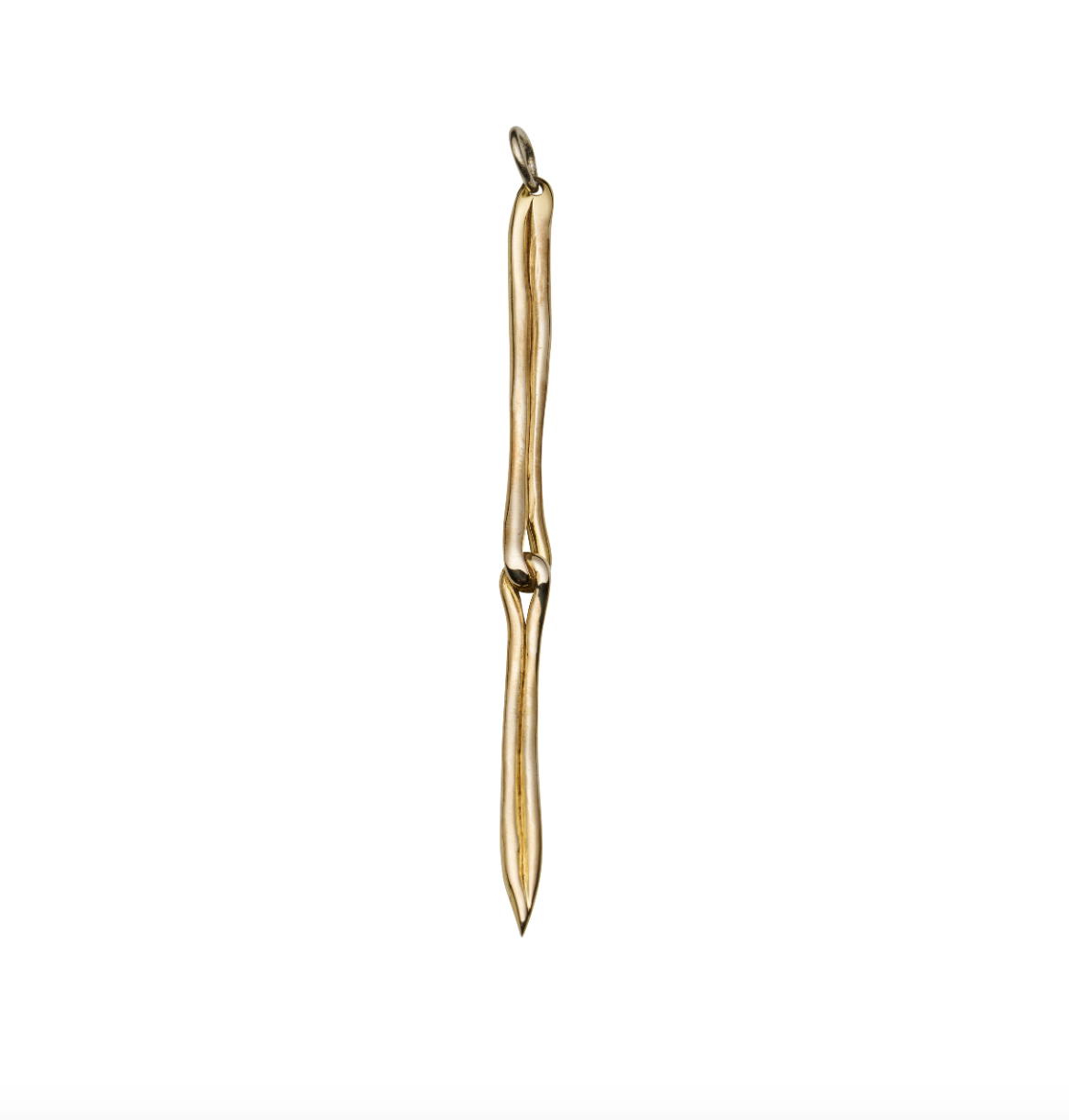 Raw Love Knot Pendant - 14K Gold Plated