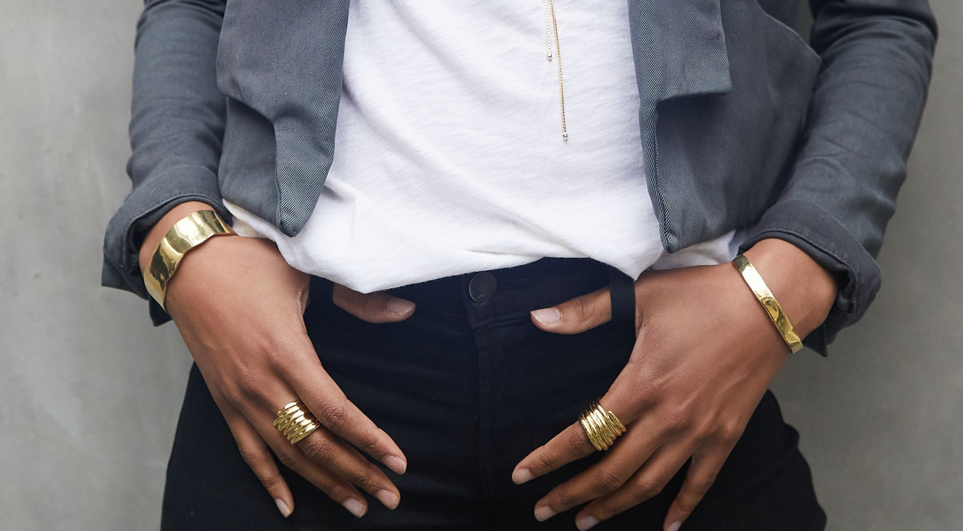 Raw Chunky Snake Ring - 14K Gold Plated