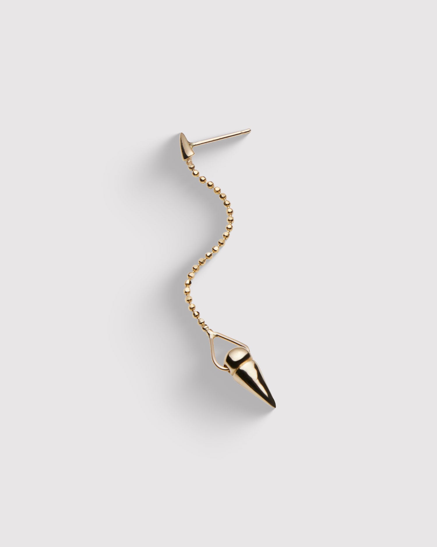 Spike Drop Earrings - Gold