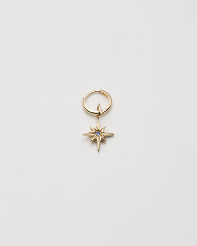 North Star Pendant Earring - Gold