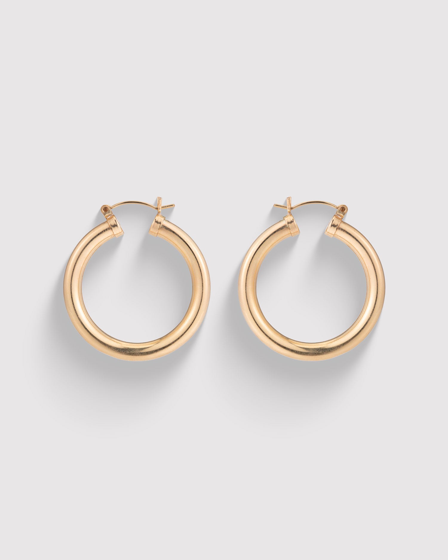 Hollow Thick Hoops - 14K Gold Filled
