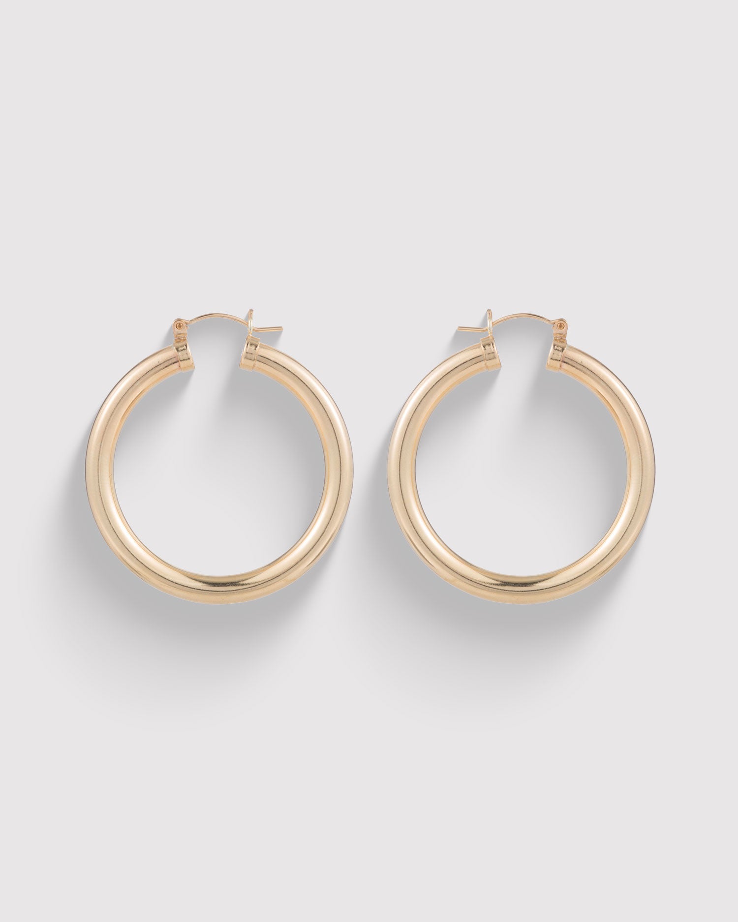 Hollow Thick Hoops - 14K Gold Filled