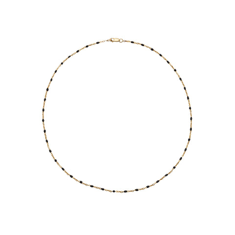 primary image of Black Enamel Choker - 14K Gold Filled