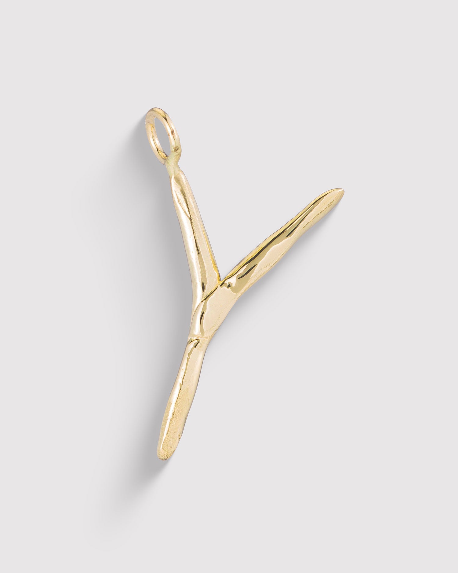 Raw Letter Y - Gold