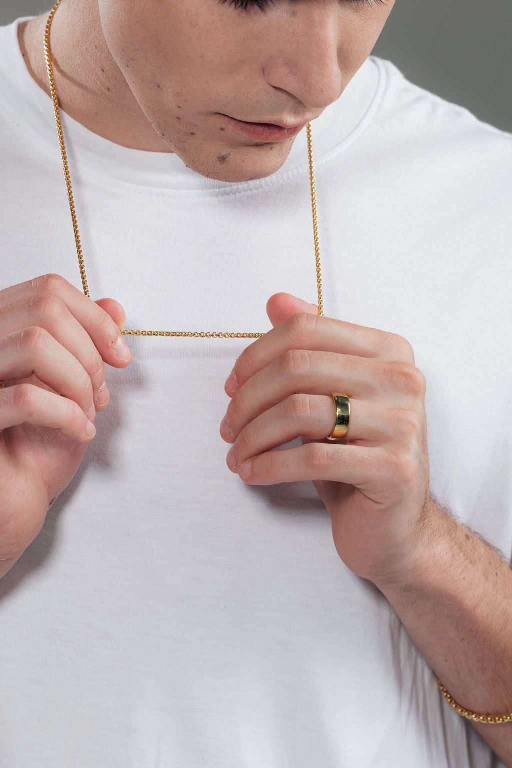 Men's Box Chain Bracelet - 14K Gold Filled