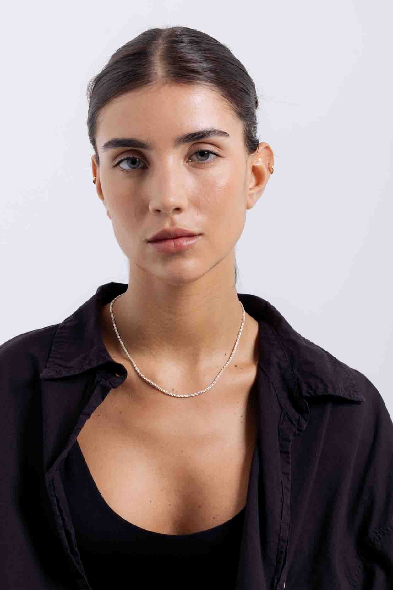 Siena Chain Choker - Sterling Silver