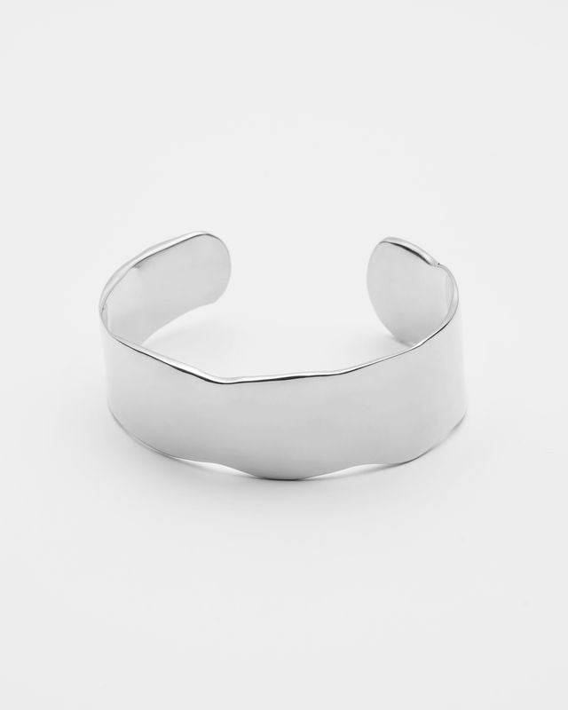 Men's Raw Organic Cuff - Sterling Silver