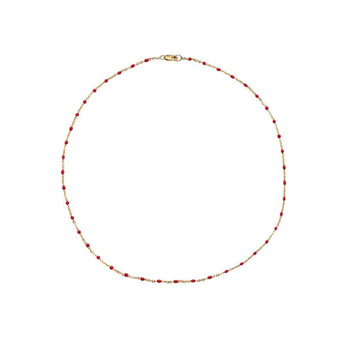 primary image of Red Enamel Choker - 14K Gold Filled